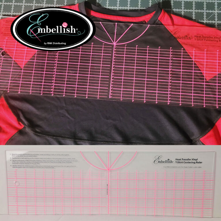 T Shirt Heat Transfer Vinyl Centering Ruler - RNK Distributing